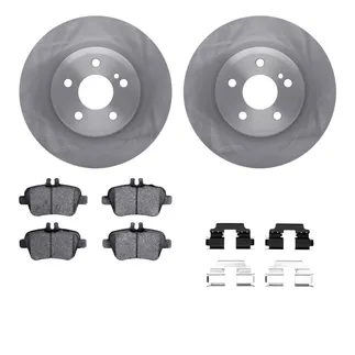 R1 Concepts WFWH1-63182 E- Line Series Brake Rotor W/ Ceramic Brake Pads & Hdw